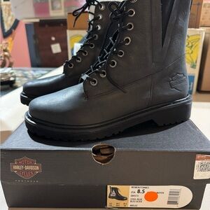 Harley-Davidson Black Leather Boots